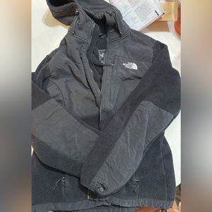 The North Face hooded fuzzy jacket